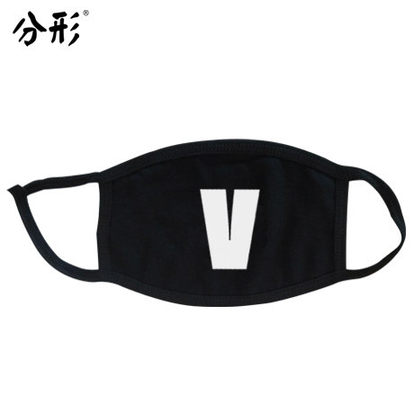 分形 BTS口罩防弹少年团同款周边口罩防PM2.5防雾霾个性男女口罩