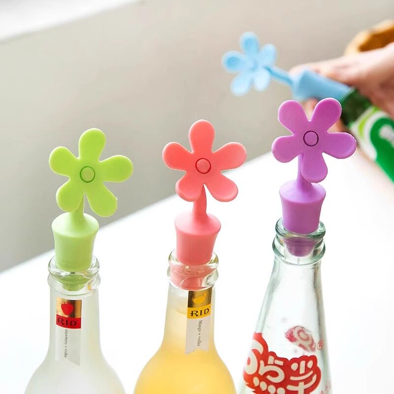 创意彩色硅胶密封酒塞