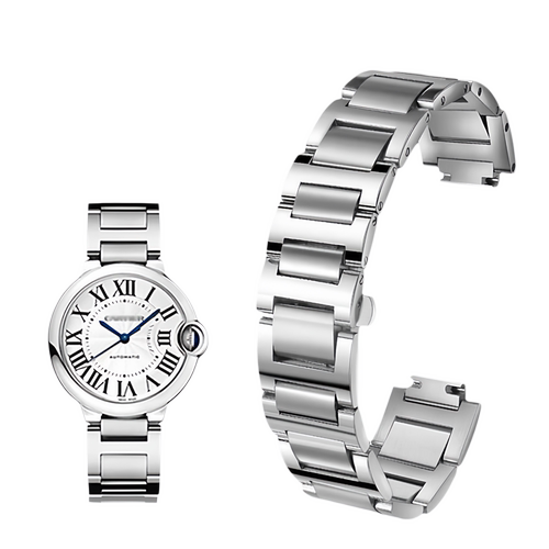 金属蓝气球表带不锈钢表带