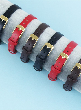 简约皮带绳手链手绳超薄一整条手腕带手环适配手牌黄金八宝罗盘