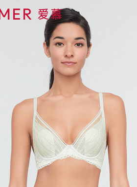 爱慕内衣女印迹3/4薄衬垫模杯隐孔花瓣文胸AM117231