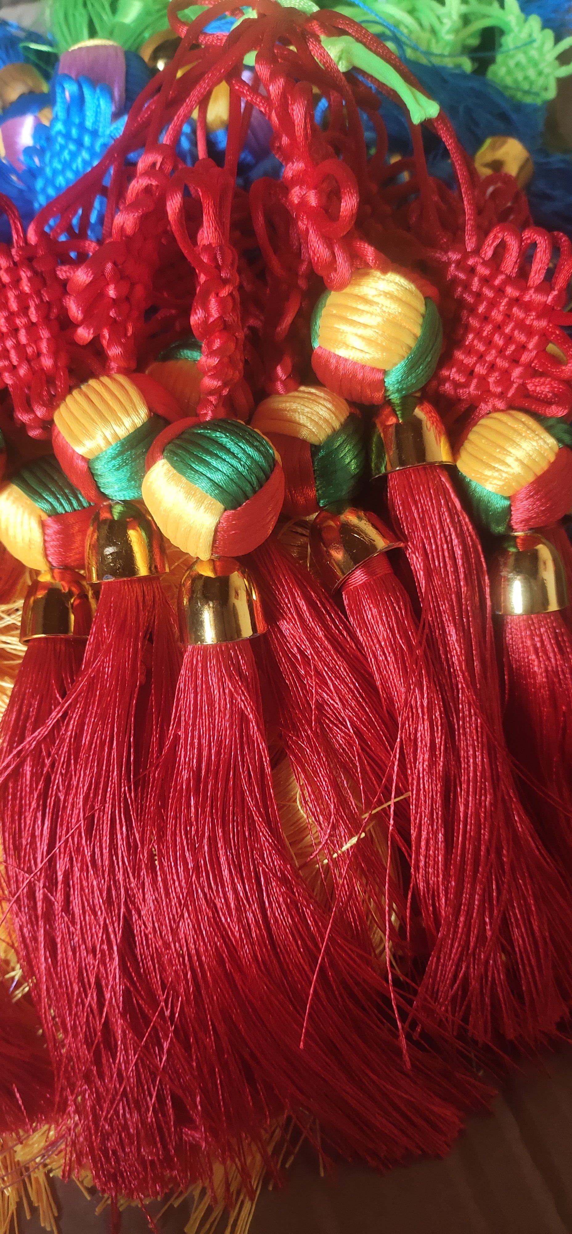 中国结彩球挂件 绣球配件 工艺品配件