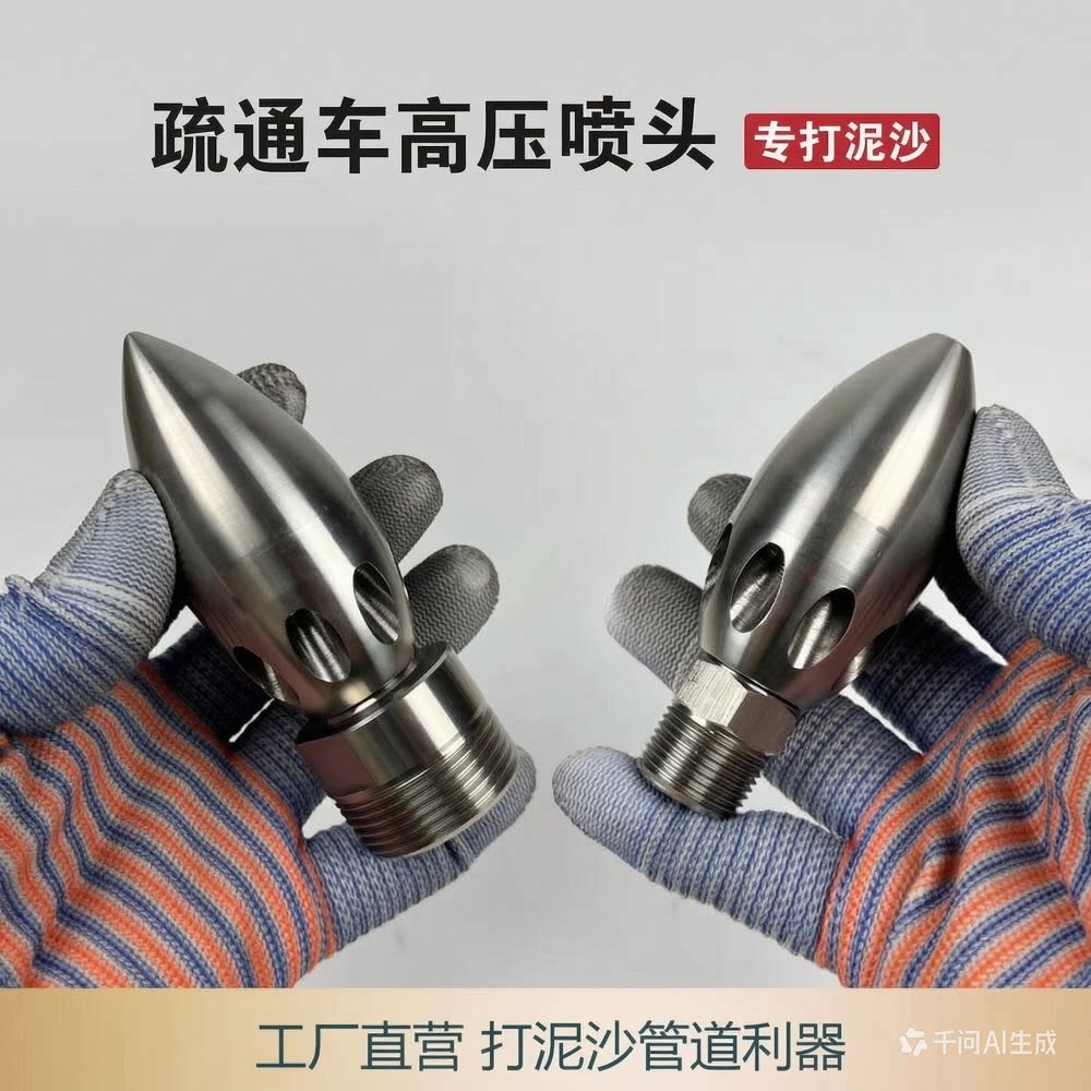 吸污疏通车炸刺喷头市政管道下水道清淤子弹枪头水老鼠高压疏通头