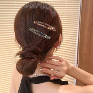 高级感豹纹发夹女2025新款气质百搭高颜值侧边刘海碎发BB夹头饰