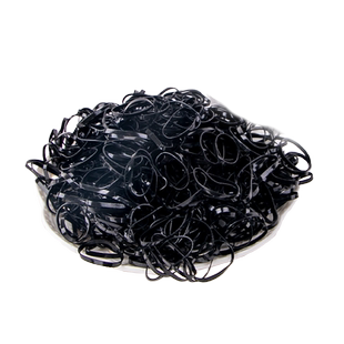 一次性小橡皮筋女扎发头绳黑色皮套高弹力耐用皮圈不伤发儿童发绳