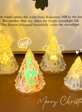 新年礼物装饰品桌面摆件ins氛围感冰山小夜灯生日礼物装饰财神灯