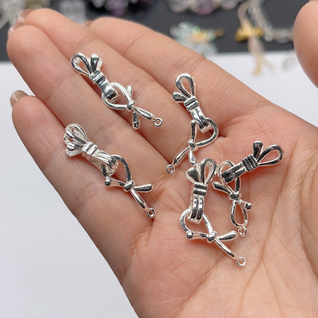 27号银色蝴蝶结抱抱扣一个,饰品/流行首饰/时尚饰品新,其他DIY饰品配件,淘宝优惠券,粉丝福利购,淘宝优惠卷