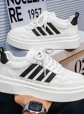 2025男鞋休闲秋季小白鞋时尚新款男士运动透气学生百搭板鞋子男潮