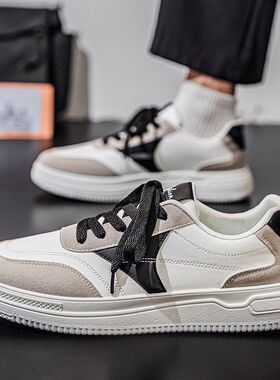 男鞋新款2025夏季休闲运动韩版潮流百搭小众软底男士低帮板鞋