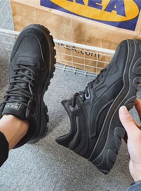 马丁靴男士高帮英伦风男鞋秋季休闲复古耐磨工装中帮短靴春季潮靴