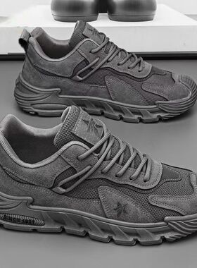 工装男鞋2026新款春季户外干活工地工作劳保板鞋防滑耐磨透气潮鞋