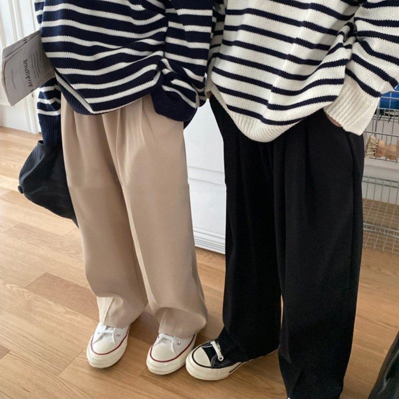 男女童裤子休闲宽松西裤长裤2025春夏装新款外贸童装代发3-8岁