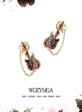 原创欧美个性小众设计师款吉他耳饰创意新款义乌饰品工厂耳钉货源