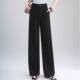 简约时尚 高腰直筒裤 阔腿裤 新款 宽松九分长 女2026夏季 商场品牌西装
