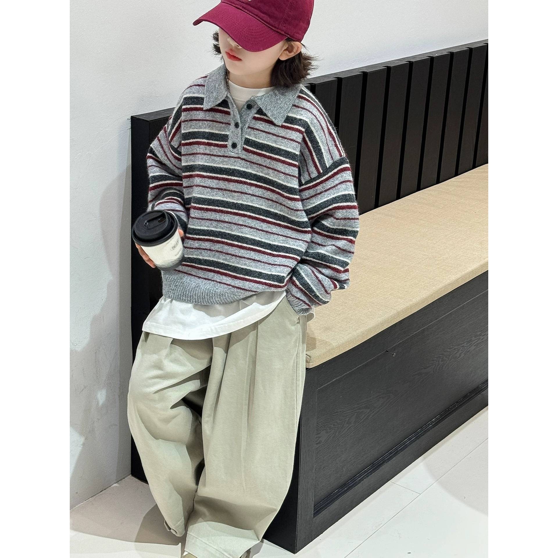 商场品牌女童2025新款毛衣秋冬款女孩时髦上衣儿童大童冬季洋气加