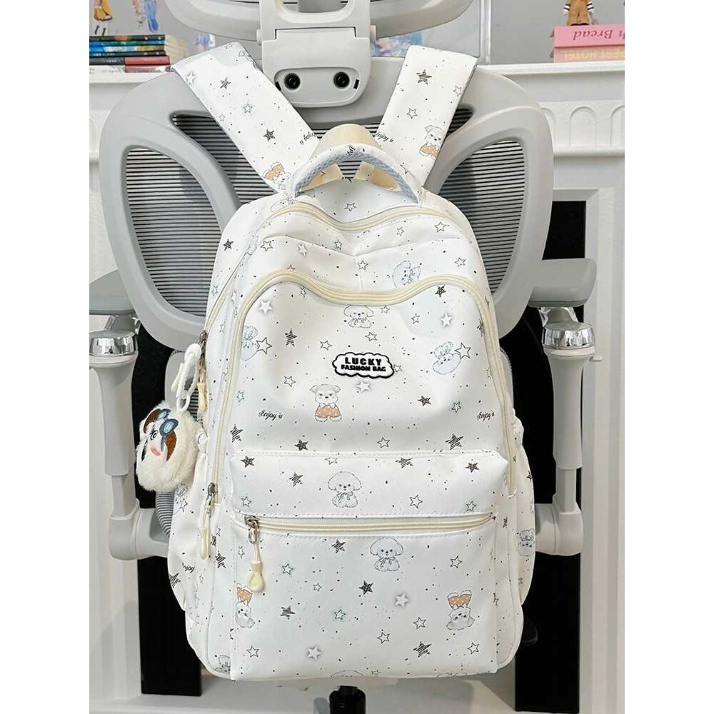 专柜品牌新款小狗双肩包星星波点双肩包大容量学生书包高颜值背包