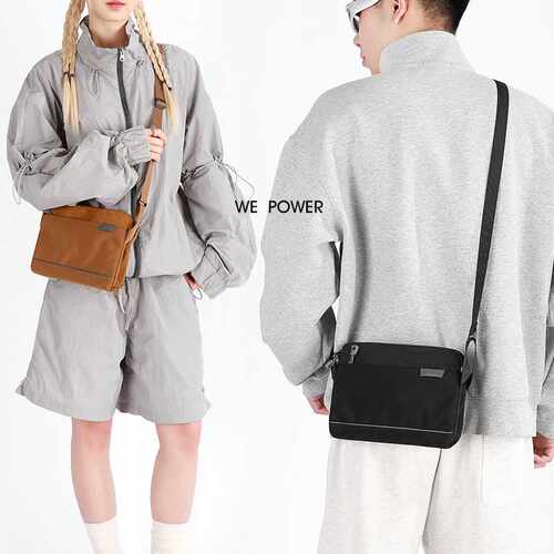 专柜品牌WEPOWER新款男女时尚简约斜挎包大容量韩式休闲慵懒风单