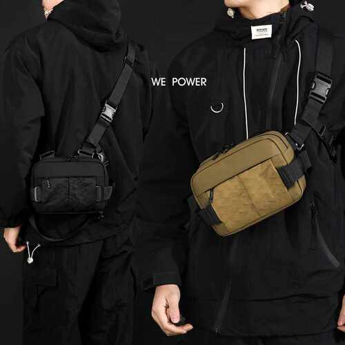 专柜品牌WEPOWER新款户外便携腰包机能工装斜跨包通勤单肩包骑行