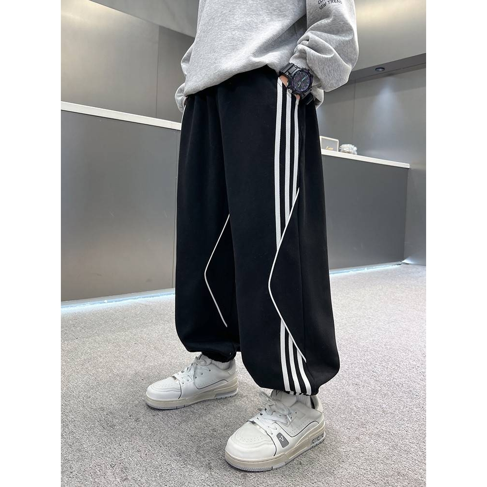 商场品牌男童运动裤春秋款2025新款儿童装秋季休闲裤子宽松大男孩