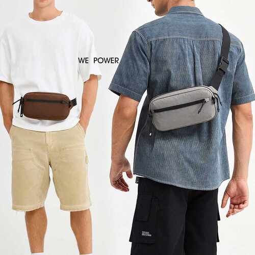 专柜品牌WEPOWER新款休闲男女同款便携轻行斜挎包通勤腰包户外旅