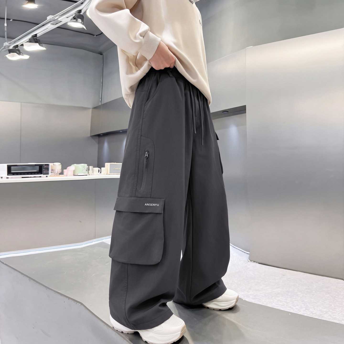 专柜品牌儿童装男童冬装裤子2026新款中大童秋冬款休闲男孩加绒加