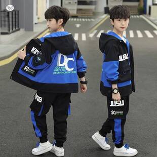 商场品牌儿童装男童春秋冬套装2025新款洋气大童冬季网红酷帅衣服