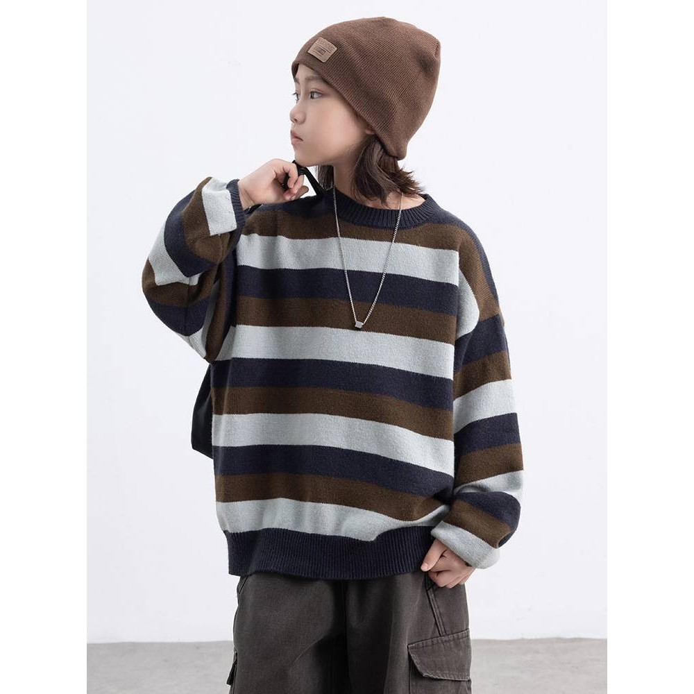 商场品牌男童毛衣2025秋冬季新款针织衫外套男宝穿搭毛线衣服慵懒