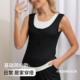 假两件撞色无袖 女士上衣加肥加大胖mm200斤运动内搭外穿 背心薄款