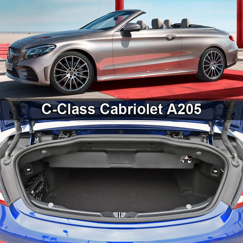适用于奔驰c300敞篷后备箱垫 benz c200 c400 c43 cabriolet a205