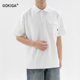 宽松百搭口袋半袖 GOKIGA宫崎迦夏季 男 polo衫 T恤6615 简约休闲短袖