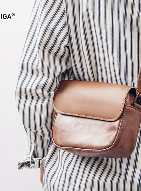 GOKIGA【SUNWAY】ins潮酷黑色PU皮包日系港风中性男女斜挎包302