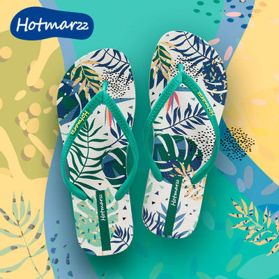 hotmarzz黑玛人字拖女新款防滑夹脚拖鞋外穿海边沙滩游泳洗澡凉拖