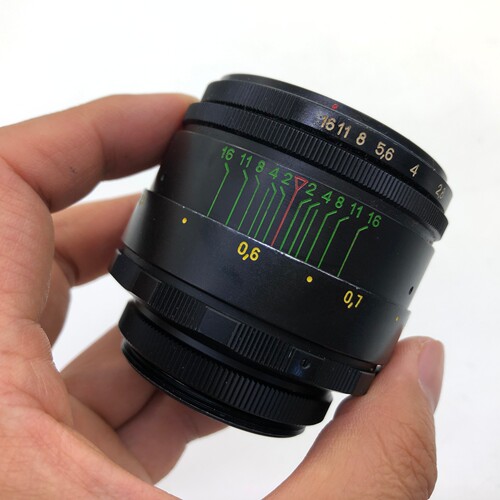 八羽怪手动单反镜头泽尼特58mm