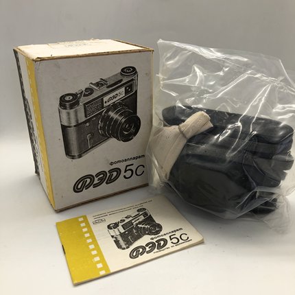 苏俄FED费特5C菲林135胶片金属纯机械旁轴照相机好品492#