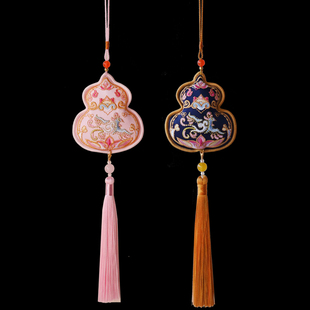 2025年新款 葫芦香包小挂件古风刺绣香囊汉服配饰挂饰吊坠车载挂件