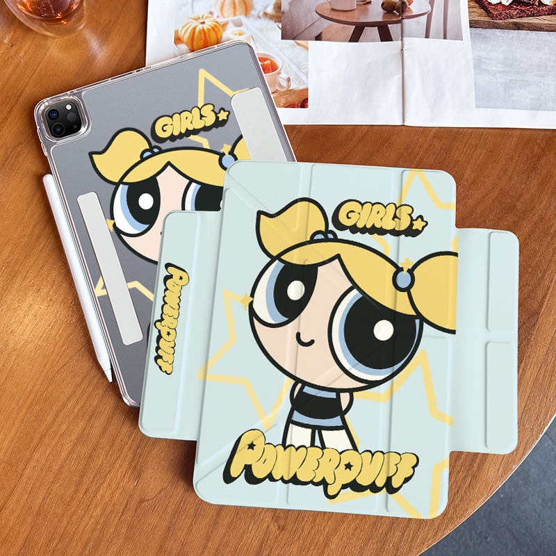 飞天小女警泡泡适用华为matepadair12保护壳pro12.6闺蜜SE11卡通air11.5s磁吸分离2024可拆卸m6荣耀x9/gtpro