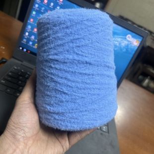 卷毛纱棉花糖6股澳绒编织披肩玩偶手套围巾毛衣围巾毛线手工diy11