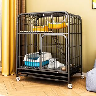 猫笼子家用室内猫别墅猫厕所一体猫舍猫窝猫咪猫屋新型上下两层11