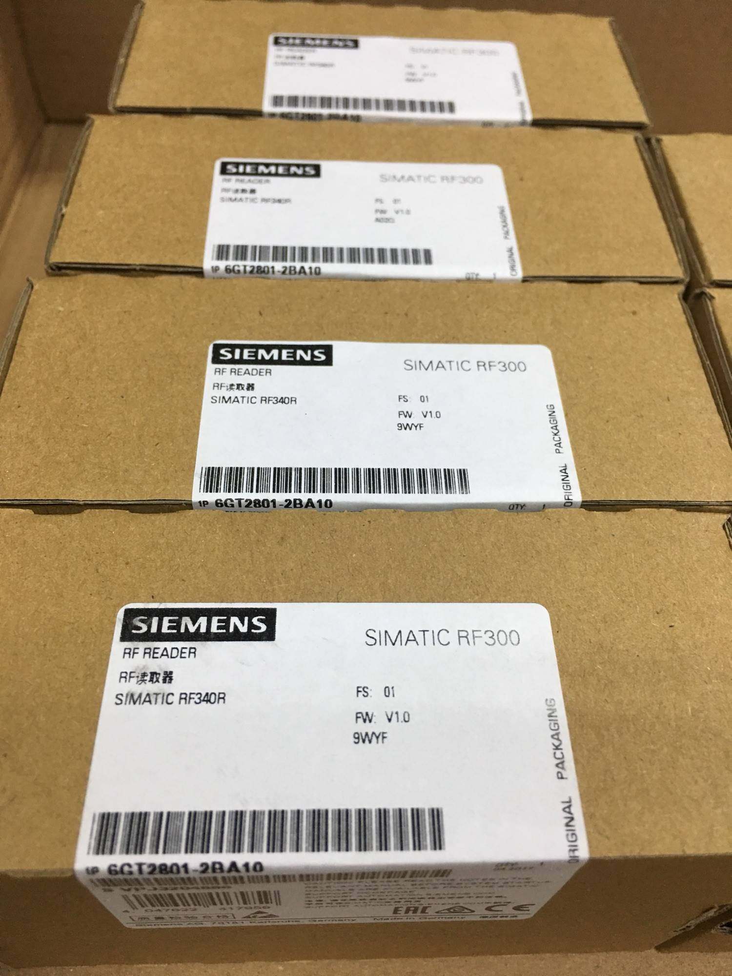 6gt2801-2ba10 西门子rfid识别系统读写头读码器rf340r全新原装
