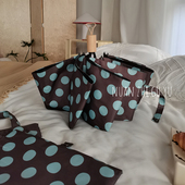 复古波点雨伞女折叠晴雨两用可露丽小众便携遮阳防晒高颜值太阳伞