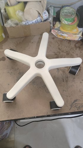 黑色转椅子脚轮椅子脚尼龙脚五星脚电脑椅脚办公配件底座支架