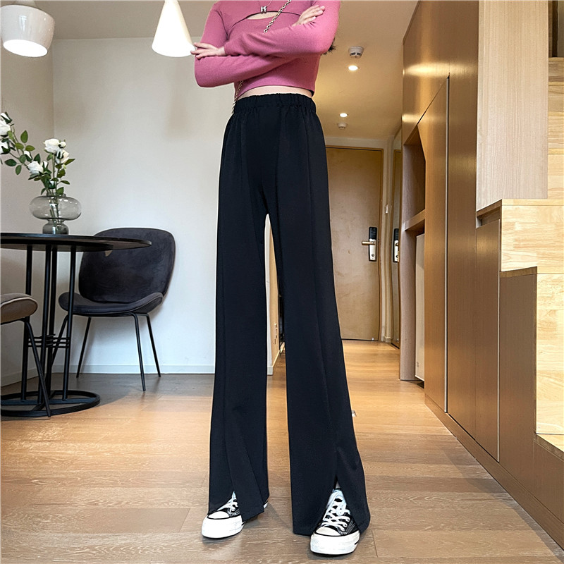 Real price: 2021 spring black high waist casual pants for women