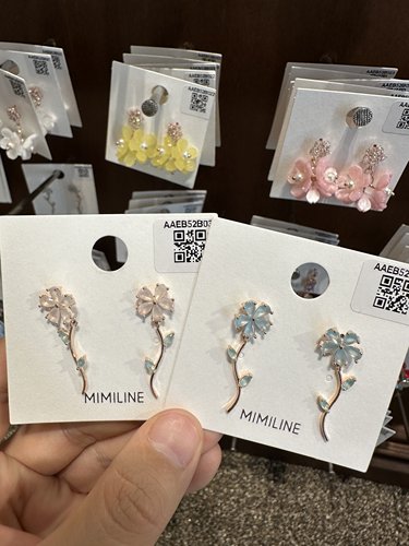 韩国直邮东大门花朵耳饰