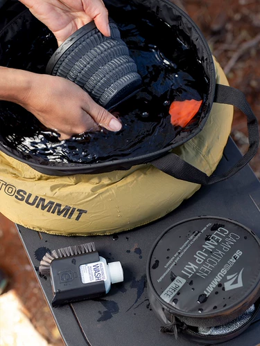 Sea to summit, посуда для кемпинга, комплект, гигиеническая ложка, система хранения