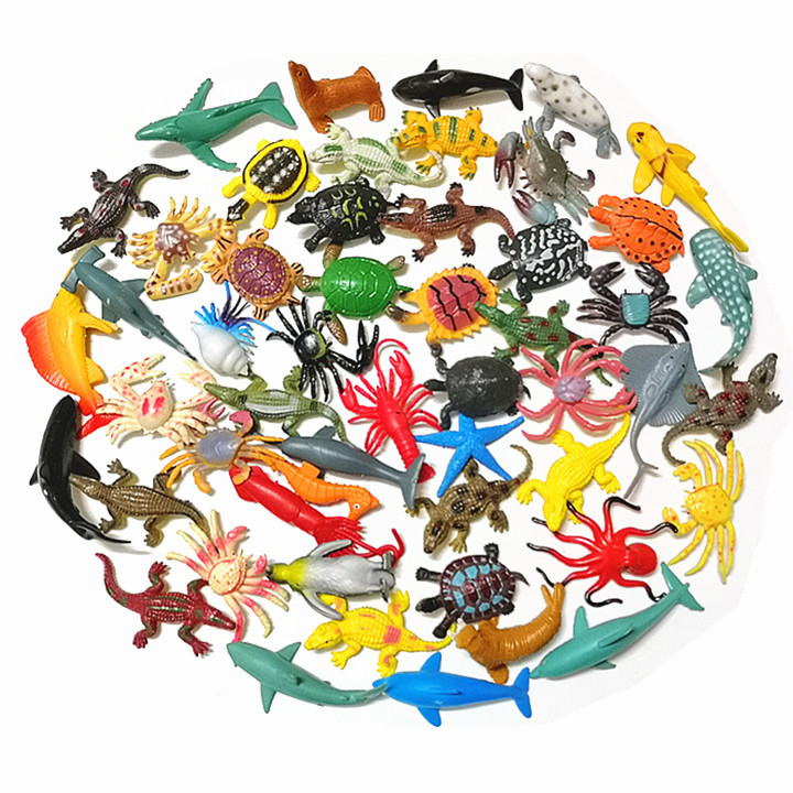 迷你小号海洋动物玩具仿真模型