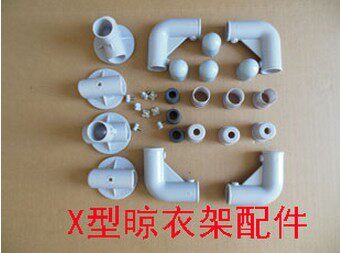 x型晾衣架不锈钢折叠弯头整套
