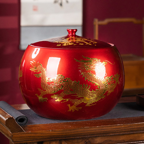 上品陶瓷米缸油缸茶叶罐加厚密封