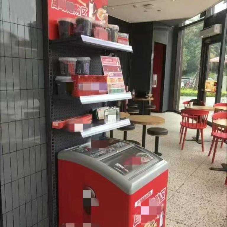 商用新零售自在厨房堆头货架/螺蛳粉炒饭展示架/包邮包发票