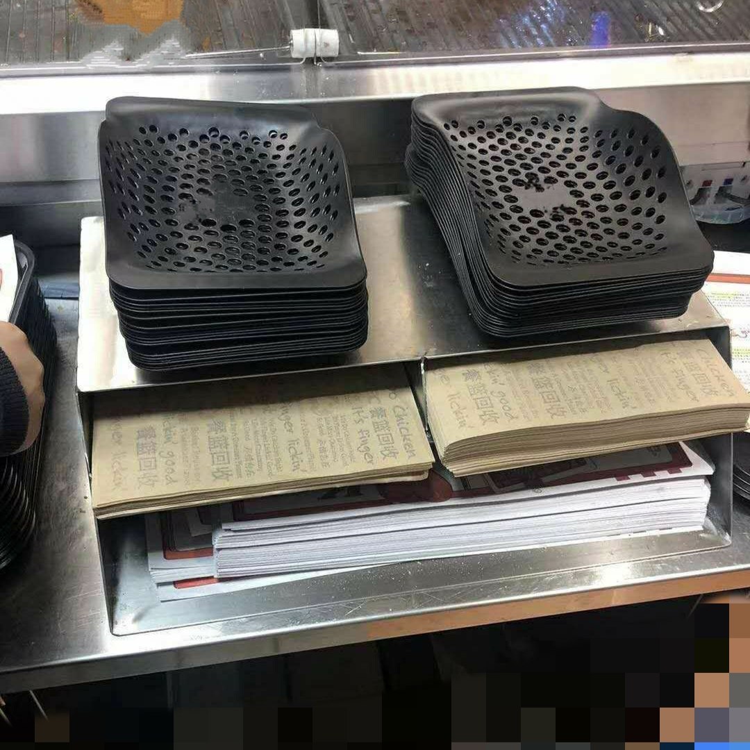 肯德基专用小器具纸盒餐蓝不锈钢