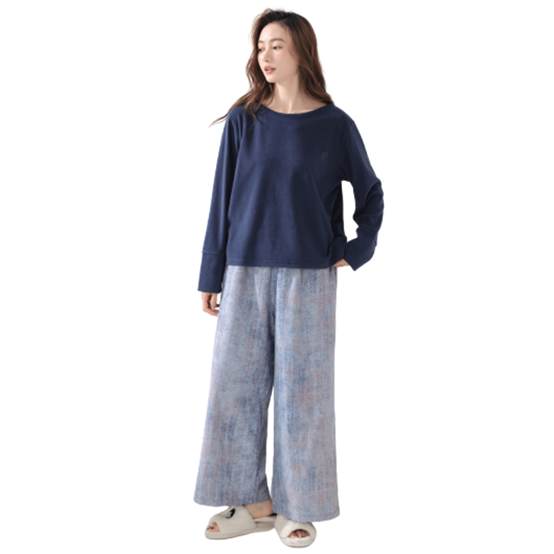 冬季摇粒绒睡衣秋鹿女